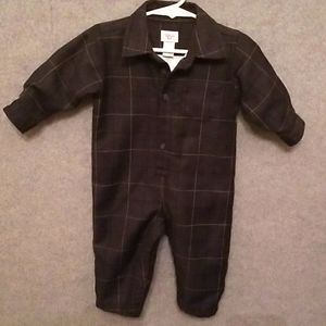 12 month Wool Blend Talbot Kids Plaid Lined Romper